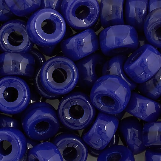 John Bead 9mm Opaque Glass Pony Beads